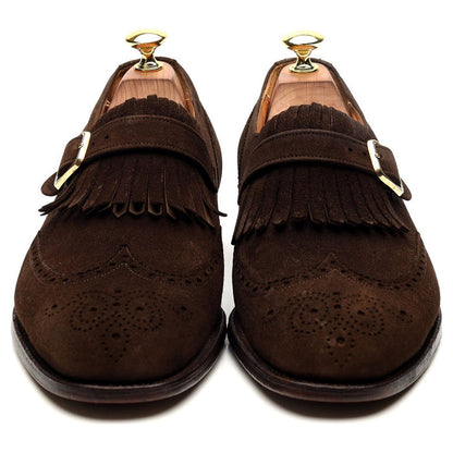 'Stafford' Brown Suede Monk Strap UK 8 F