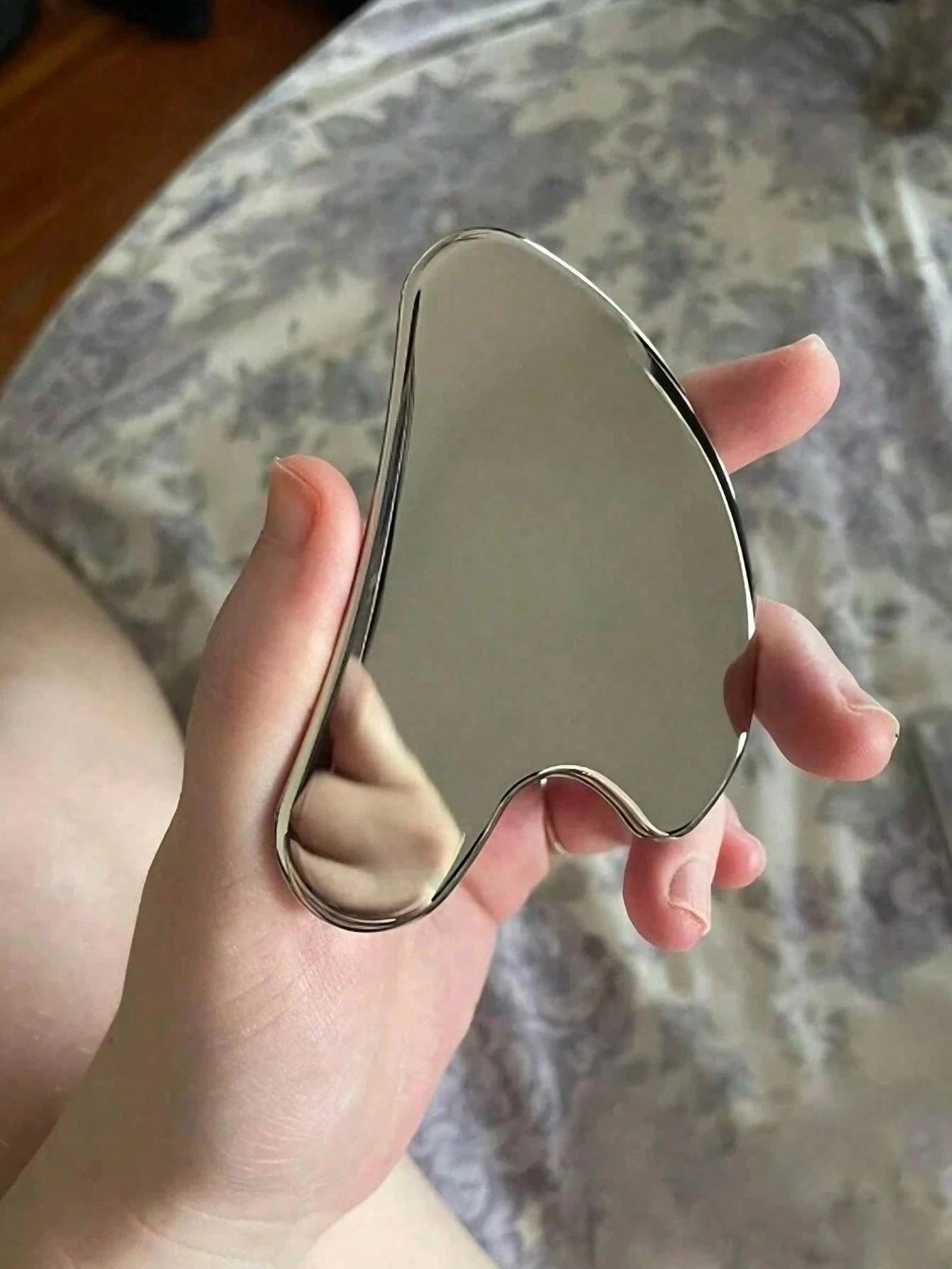 Stainless Steel Gua Sha Tool, Professional Metal Facial Massager For Face, Jawline, Neck Sculpting And Lymphatic Drainage