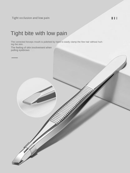 Stainless Steel Slanted Eyebrow Tweezers, Scissors, Trimmer Set For Eyebrow Shaping,Giveaways,Travel,Cheap Stuff,Travel Essential