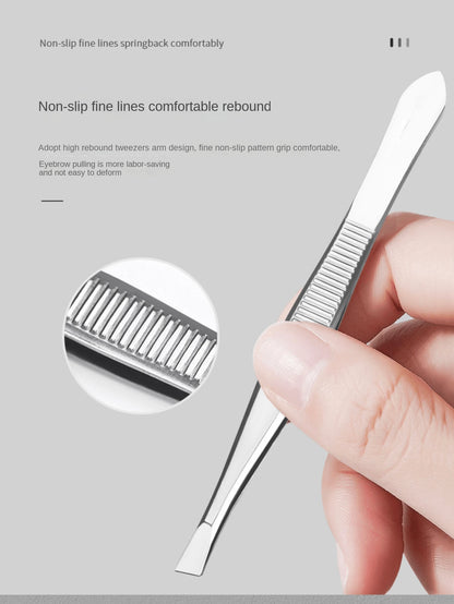 Stainless Steel Slanted Eyebrow Tweezers, Scissors, Trimmer Set For Eyebrow Shaping,Giveaways,Travel,Cheap Stuff,Travel Essential