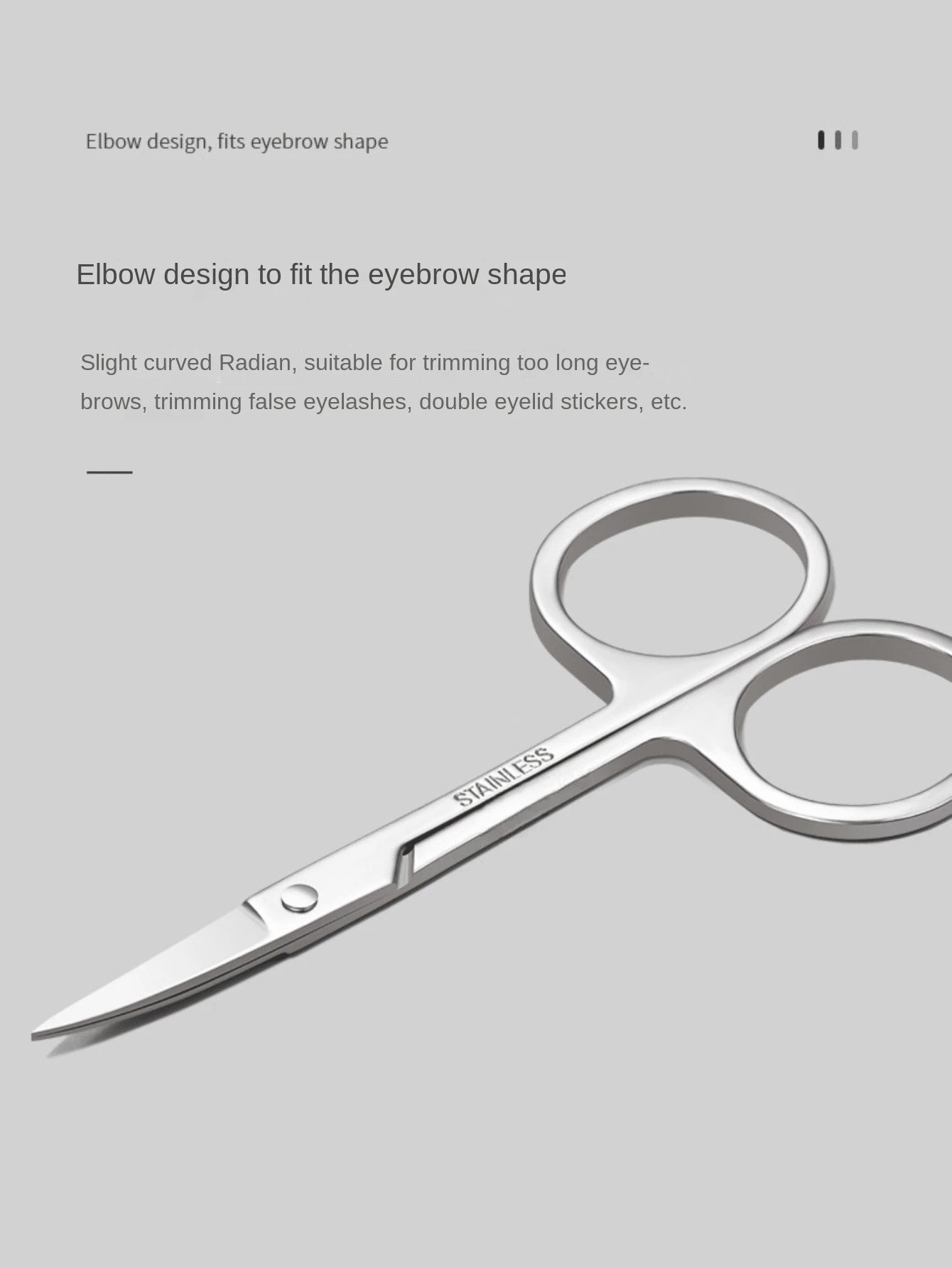 Stainless Steel Slanted Eyebrow Tweezers, Scissors, Trimmer Set For Eyebrow Shaping,Giveaways,Travel,Cheap Stuff,Travel Essential