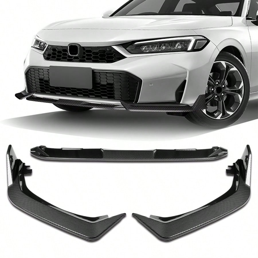 Stay Tuned Performance For 2025- 2026 Hondas' Civic Sedan Hatchback Front Bumper Lip Spoiler Air Chin Body Splitter Kit