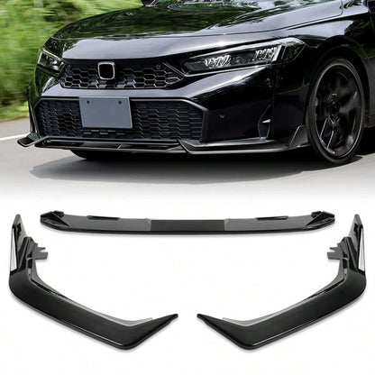 Stay Tuned Performance For 2025- 2026 Hondas' Civic Sedan Hatchback Front Bumper Lip Spoiler Air Chin Body Splitter Kit
