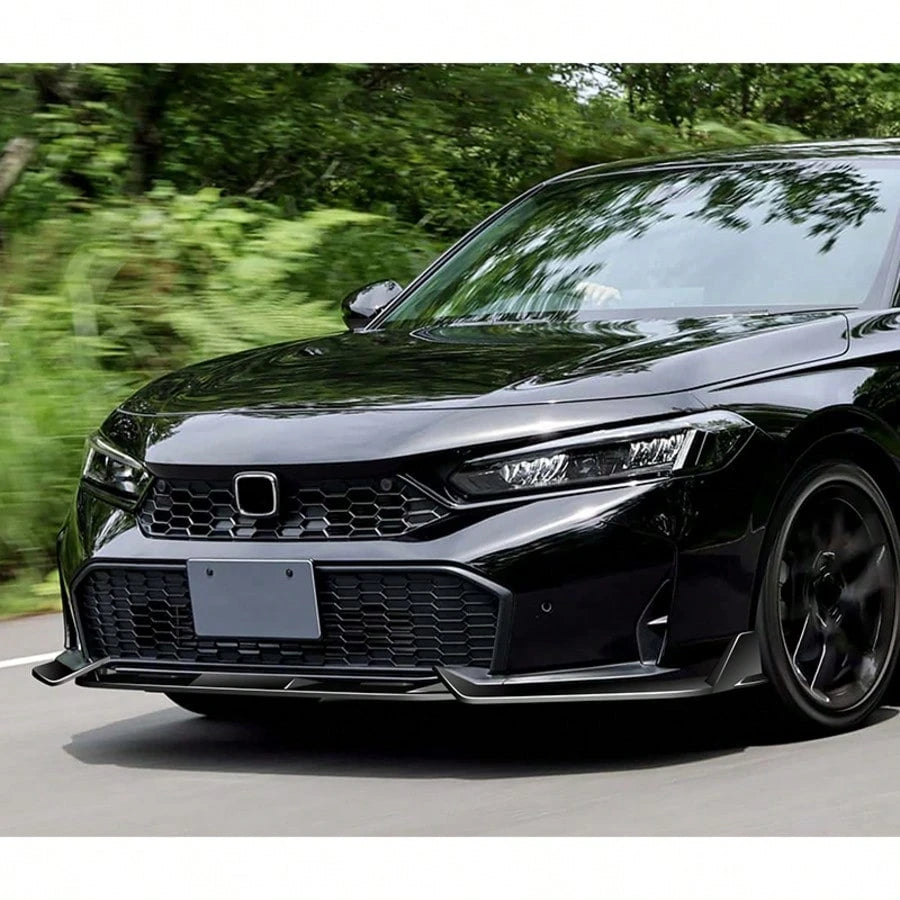 Stay Tuned Performance For 2025- 2026 Hondas' Civic Sedan Hatchback Front Bumper Lip Spoiler Air Chin Body Splitter Kit