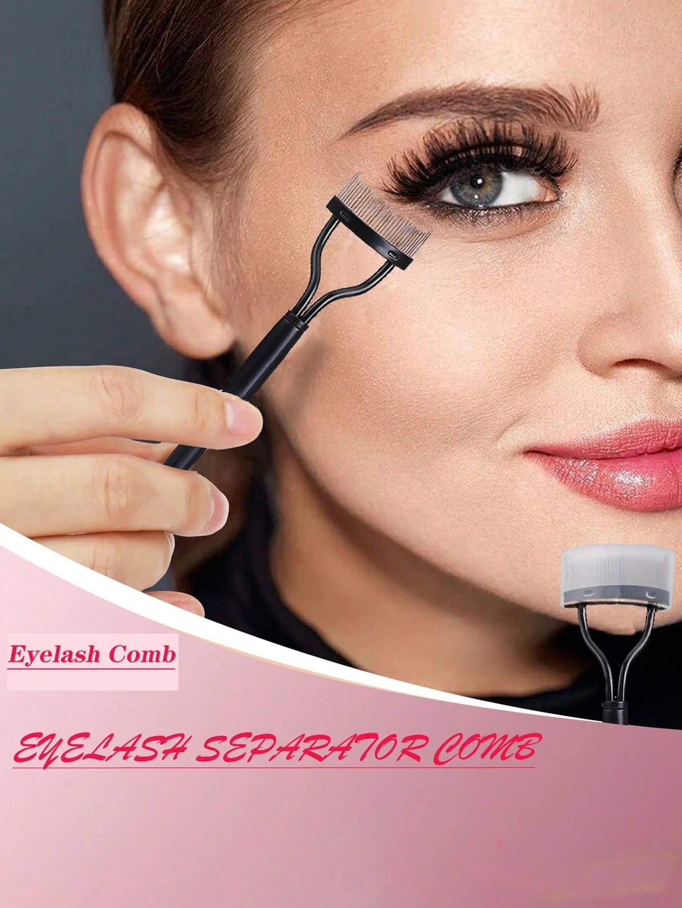 Steel Needle Eyebrow Brush Eyelash Separator Tools, Eyelash Extension Planting Tool, Women Eyelash Makeup Set With Hypoallergenic Eyelash Mascara Applicator, For Perfect Lashes, Eyebrow Brush, Eyeshad