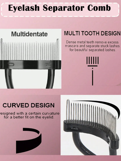 Steel Needle Eyebrow Brush Eyelash Separator Tools, Eyelash Extension Planting Tool, Women Eyelash Makeup Set With Hypoallergenic Eyelash Mascara Applicator, For Perfect Lashes, Eyebrow Brush, Eyeshad