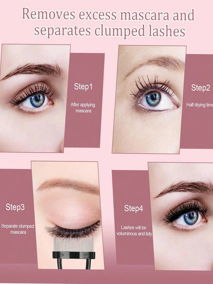 Steel Needle Eyebrow Brush Eyelash Separator Tools, Eyelash Extension Planting Tool, Women Eyelash Makeup Set With Hypoallergenic Eyelash Mascara Applicator, For Perfect Lashes, Eyebrow Brush, Eyeshad