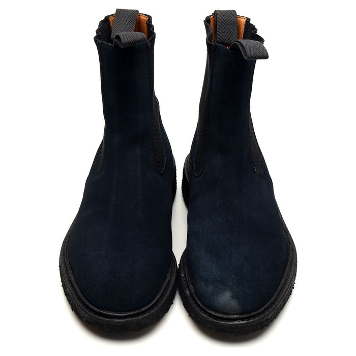'Stephen' Navy Blue Suede Chelsea Boot UK 8