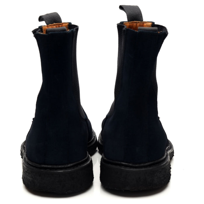 'Stephen' Navy Blue Suede Chelsea Boot UK 8