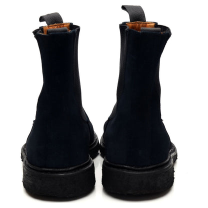 'Stephen' Navy Blue Suede Chelsea Boot UK 8