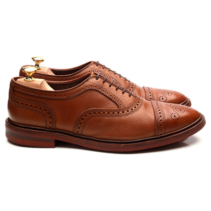 'Strandmok' Tan Brown Leather Oxford Brogues UK 11 US 11.5 D