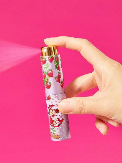 Strawberry Shortcake X 38ML/1.34 OZ, 1 Piece, Refillable Perfume Spray Bottle, Cute Red, Strawberry Shape Moisturizing Spray Bottle, Travel Essential ABS, With Hook And Anti-Drop, Easy To Carry