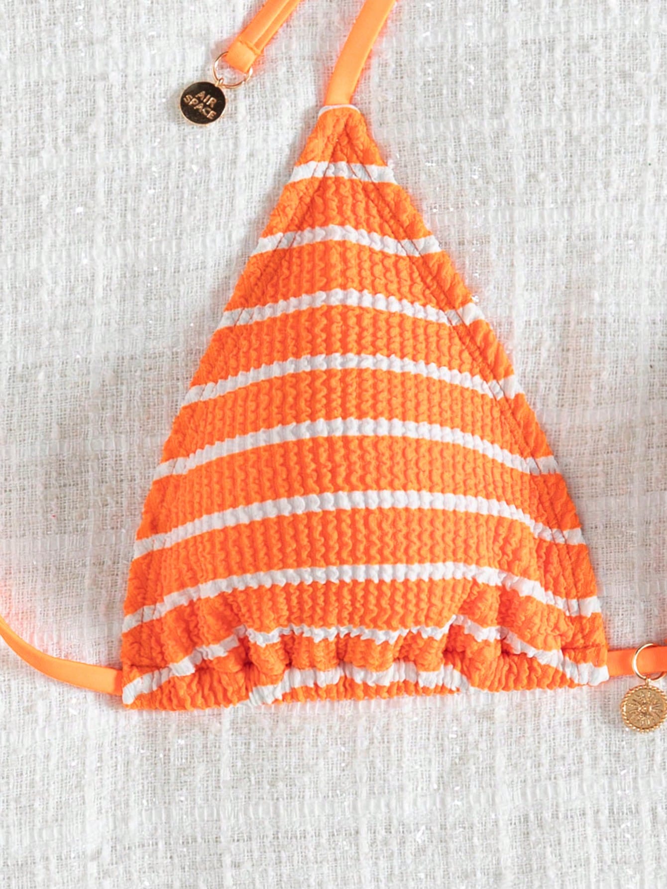Striped Tie-Up Women's Summer Beach Bikini Top Vacation