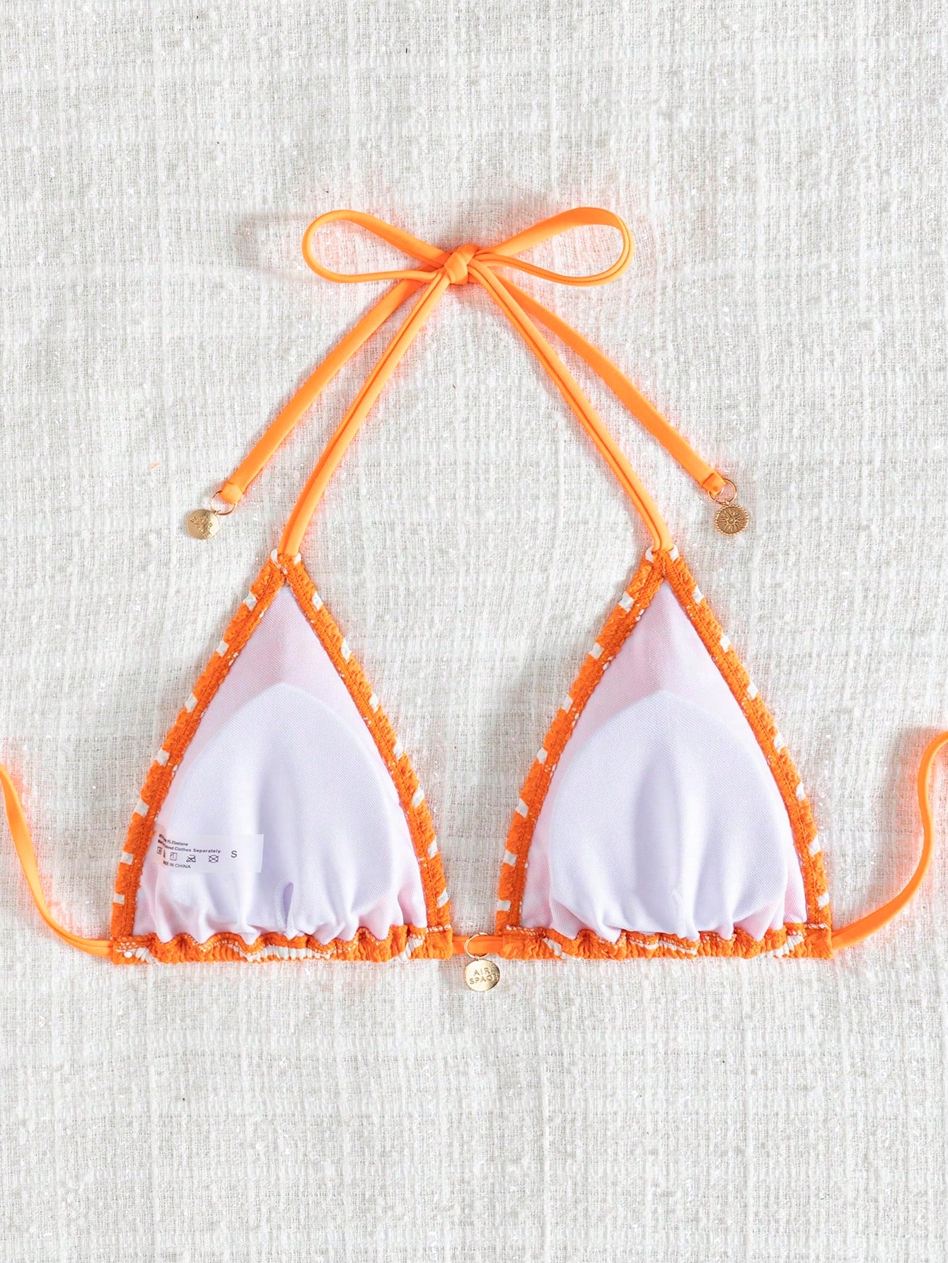 Striped Tie-Up Women's Summer Beach Bikini Top Vacation
