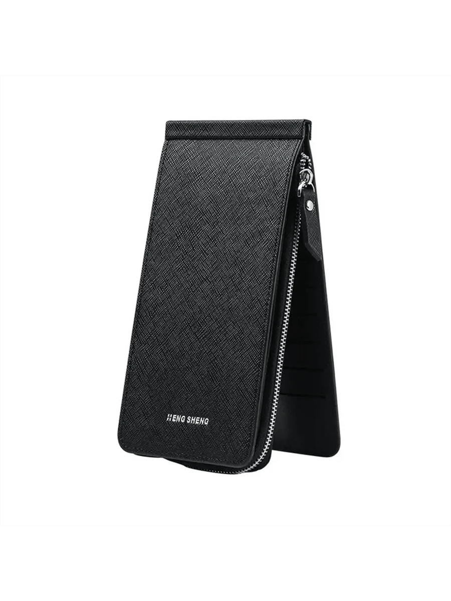 Stylish Faux Leather With Multiple Slots And Zipper Closure Card Holder Wallet Business Card Holder Credit Card Holder,Lanyard With Id Holder