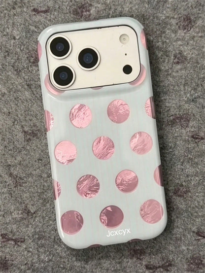 Stylish Minimalist Stripes Polka Dot Pattern Phone Case Compatible With IPhone 17 Pro Max 17 Pro 17 16 Pro Max 15 14 13 12 Pro Max Lens Protection Back Cover