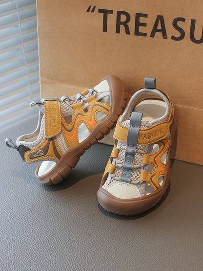 Summer Closed-Toe Soft Sole Casual Fashion Versatile Beach Sandals Breathable Outdoor Campus Travel Seaside