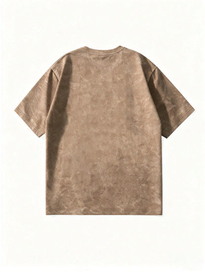 Summer New Casual Loose Round Neck Tie-Dye Print Short Sleeve T-Shirt, Fashionable Versatile Blouse For Women
