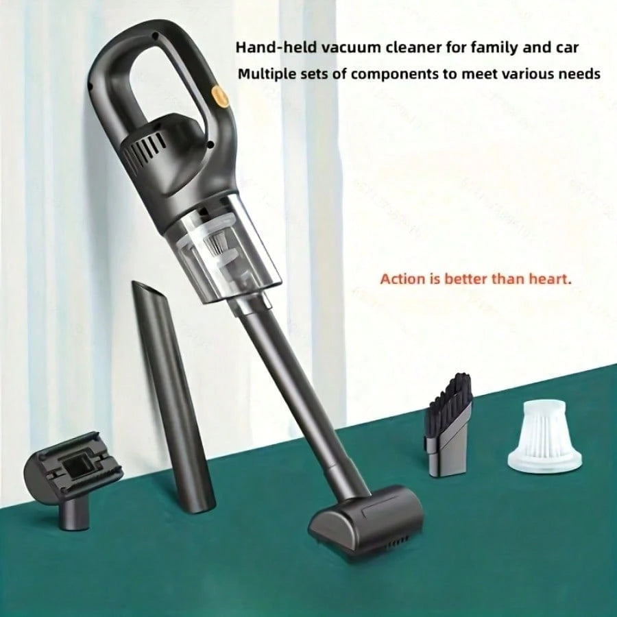 Super Handheld Vacuum Cleaner| Cordless Rechargeable, Lightweight Portable, Strong Suction, High Efficiency, Home & Car Use