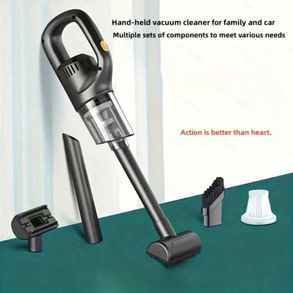 Super Handheld Vacuum Cleaner| Cordless Rechargeable, Lightweight Portable, Strong Suction, High Efficiency, Home & Car Use