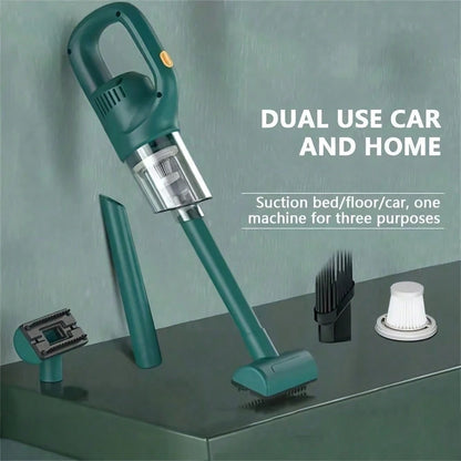 Super Handheld Vacuum Cleaner| Cordless Rechargeable, Lightweight Portable, Strong Suction, High Efficiency, Home & Car Use