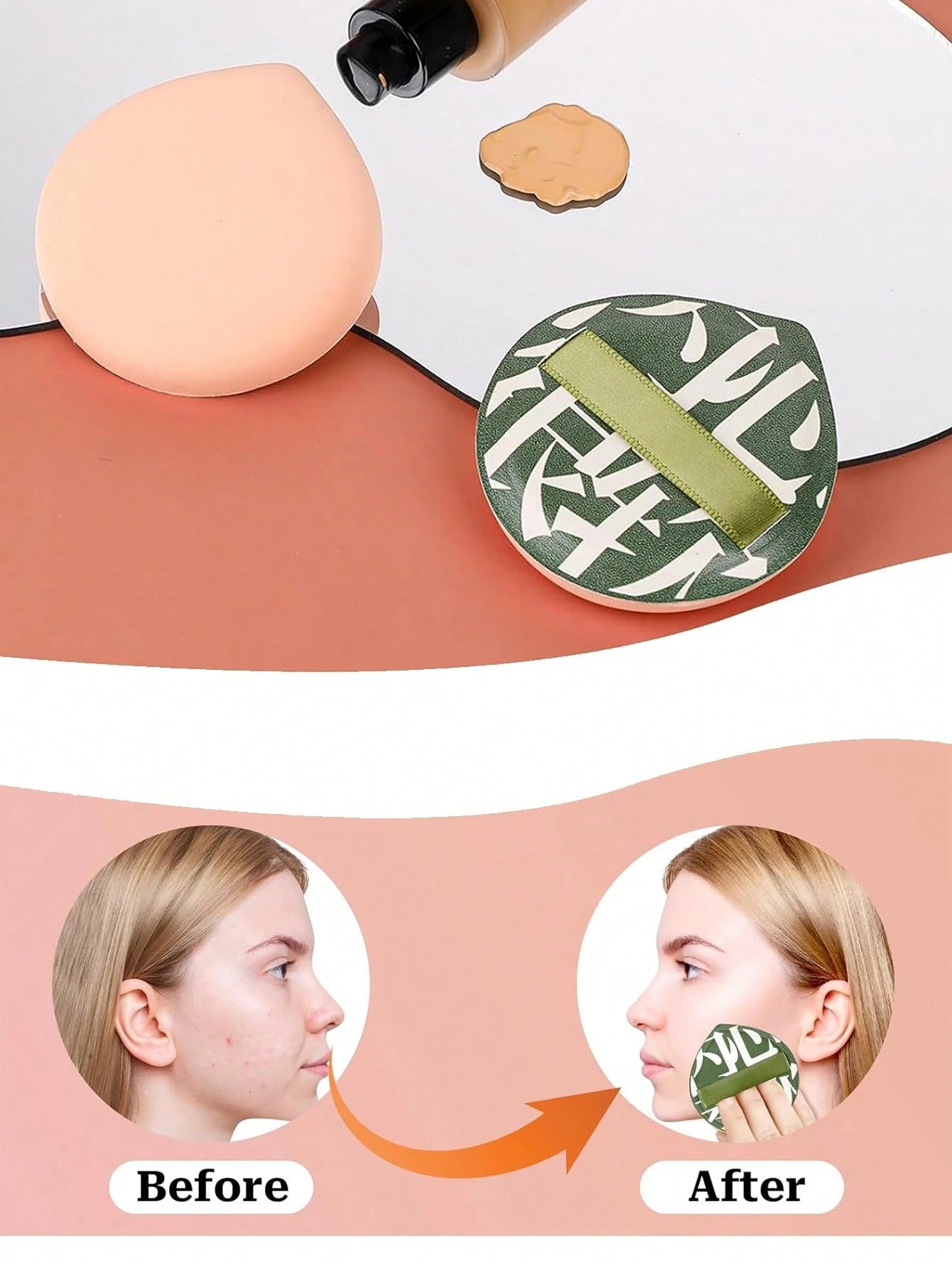 Super Soft Triangle Makeup Powder Puff, Wet & Dry Dual-Use Reusable Washable Hydrophilic Polyurethane Cushion Sponge, Non-Absorbent Foundation Blender For Liquid Cream Powder, Contour Makeup Tool, Bac