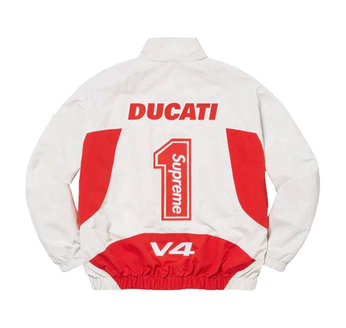 Supreme Ducati Track Jacket Light Grey