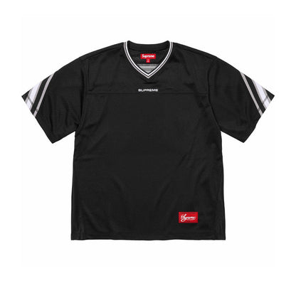 Supreme Jacquard Rib Football Jersey Black