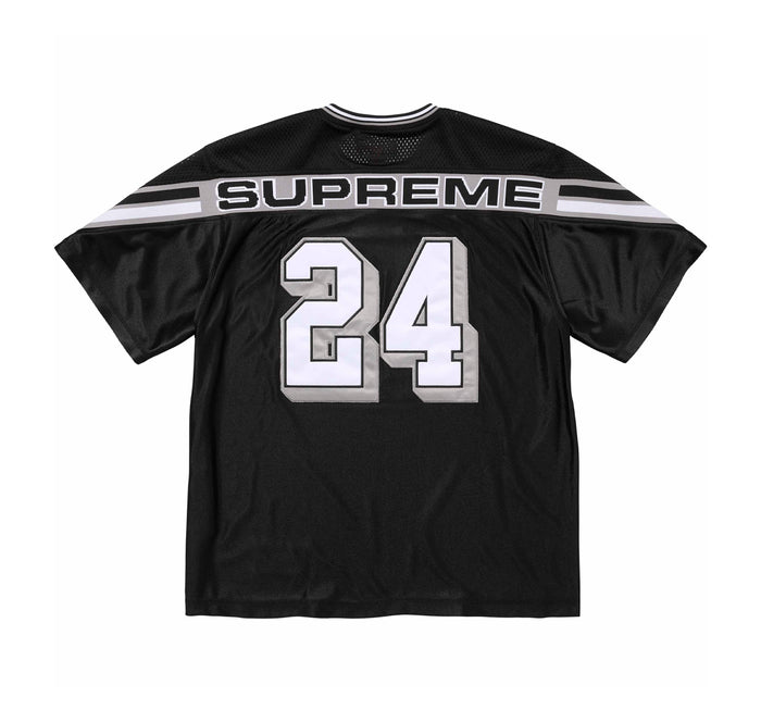 Supreme Jacquard Rib Football Jersey Black
