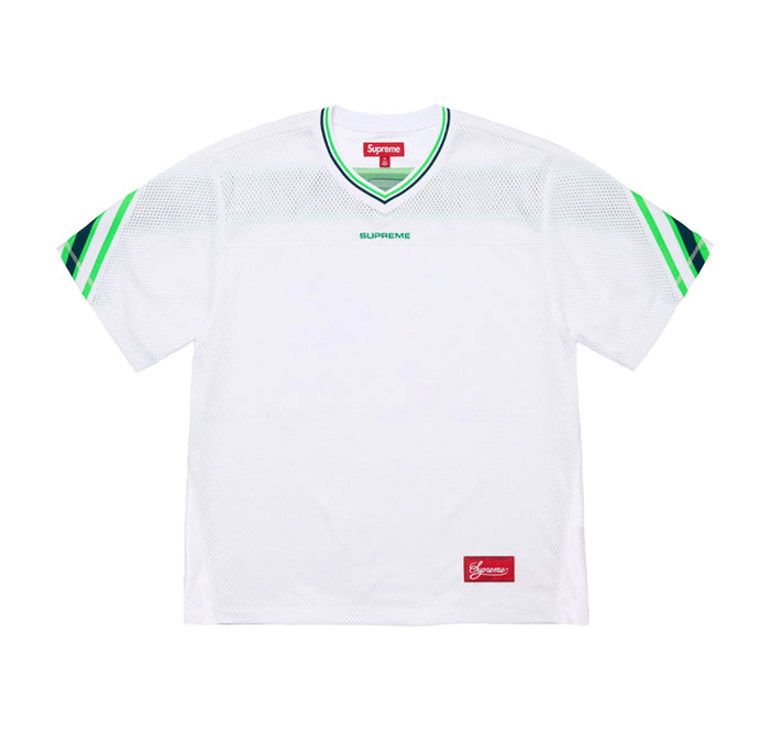 Supreme Jacquard Rib Football Jersey White