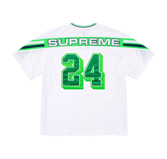 Supreme Jacquard Rib Football Jersey White