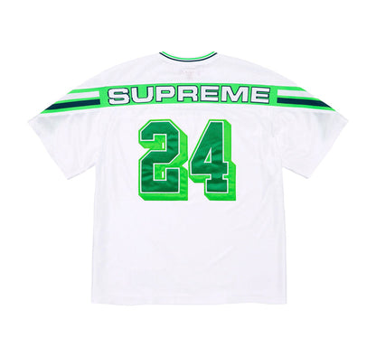 Supreme Jacquard Rib Football Jersey White
