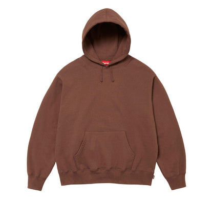 Supreme Satin Applique Hooded Sweatshirt (FW24) Brown