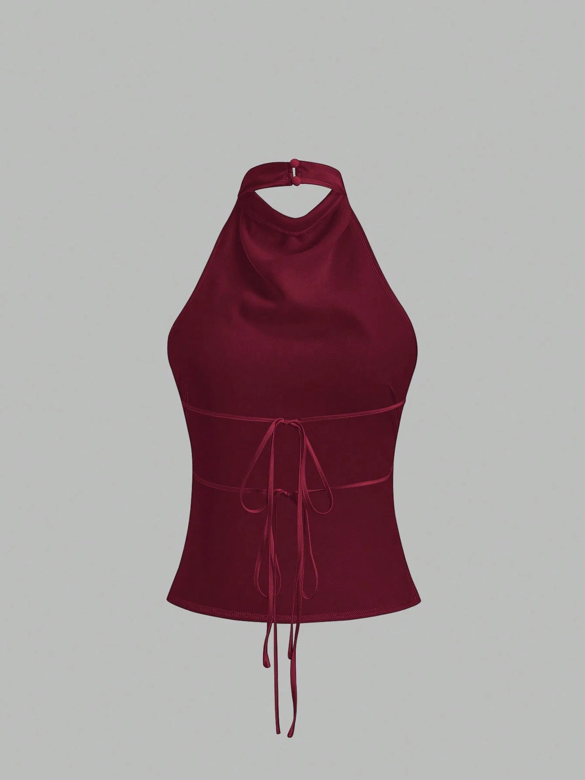 Sweetra Backless Tie Strap Sleeveless Minimalist Design Summer Camisole