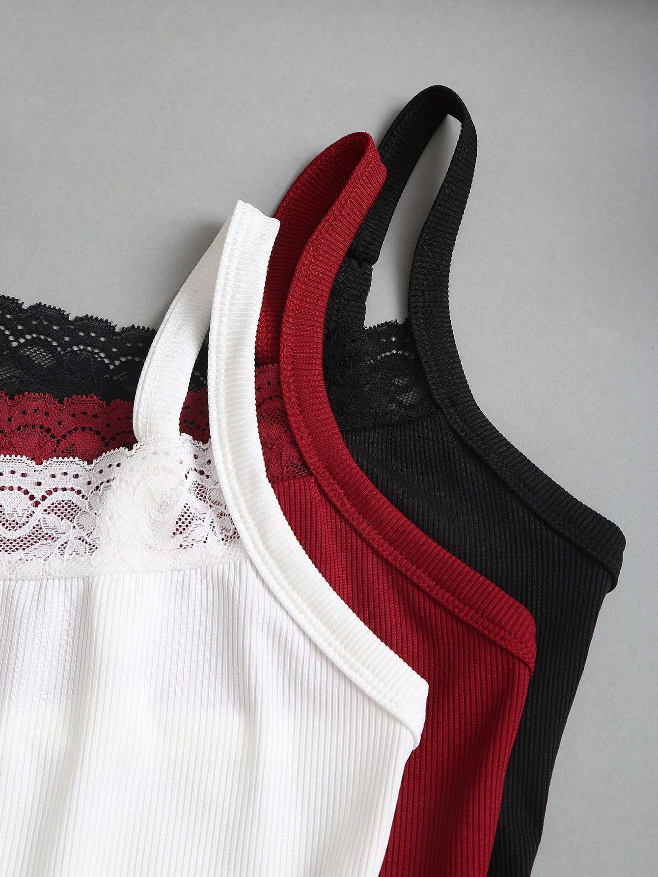Sweetra Black And White,Summer,Modest,Everyday Sweet & Spicy Lace Camisole Tight-Fitting Cropped Backless Top,Elegant Music Festival Vacation Casual Office