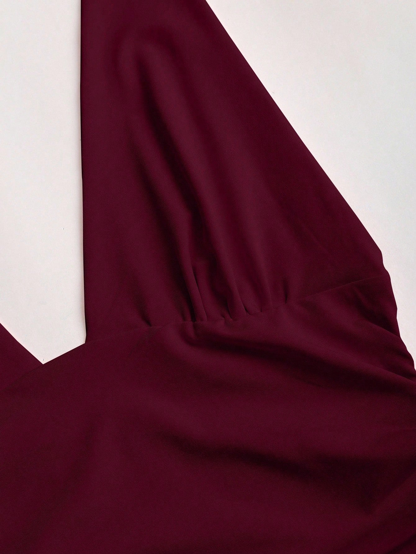 Sweetra New Asymmetric Hem Cinched Waist Elegant Commuter Daily Wear Deep V Neck Backless Mini Dress For Women, Summer