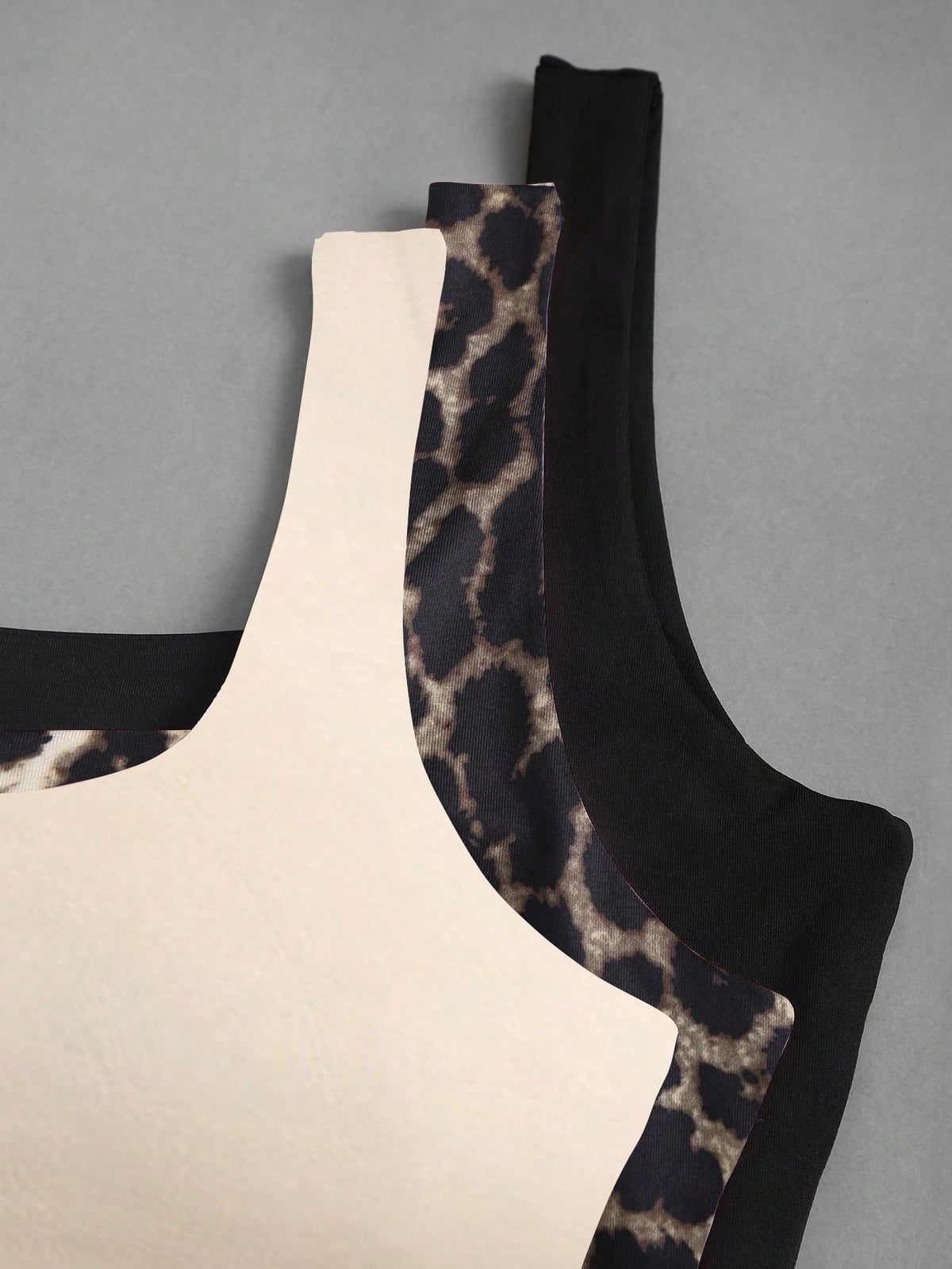 Sweetra Women Casual Bowknot & Leopard Print Ruffle Square Neck Tank Top, Summer