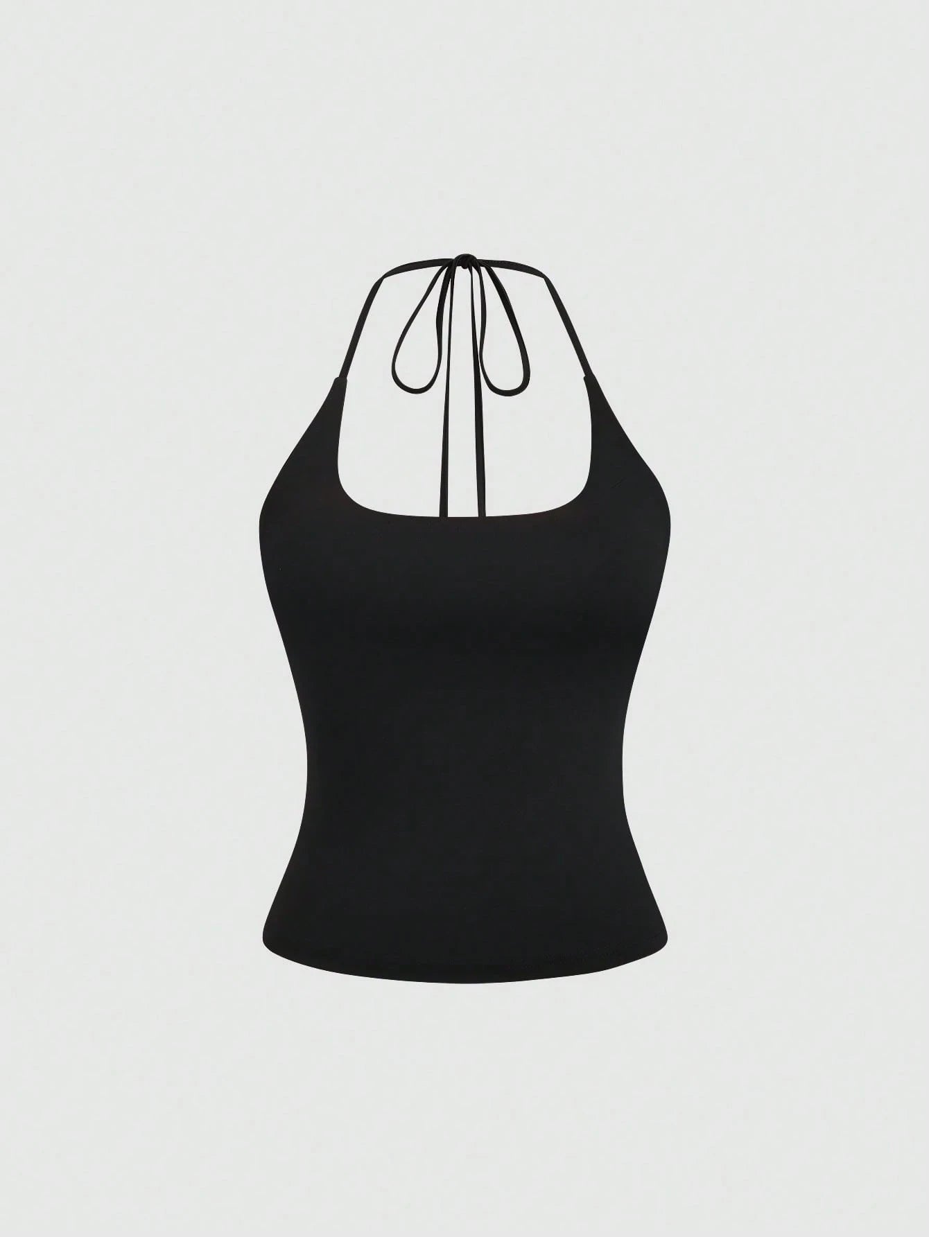 Sweetra Women's European And American Fashion Casual Sexy New Summer Slimming Fit Halter Neck Elegant Backless Commuter Fitness Versatile Top 3-Piece Set