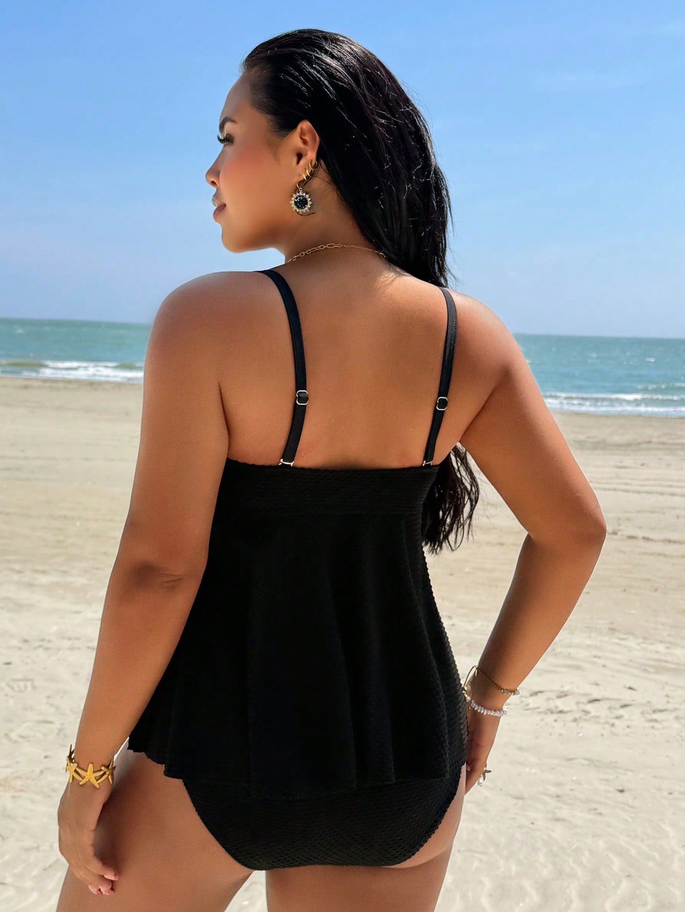 Swim Chiccia 2026 Spring/Summer Latest Fashion Elegant Sweet Polka Dot Minimalist Exquisite Sweet Double Strap Plus Size Women's Tank Top Swimsuit Set