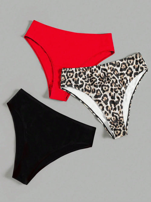 Swim Curve 2025 Plus Size Women 3pcs/Set Assorted Floral Print Swimwear Bottom