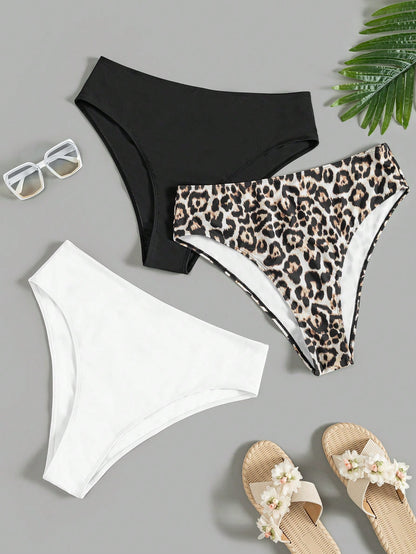 Swim Curve 2025 Plus Size Women 3pcs/Set Assorted Floral Print Swimwear Bottom