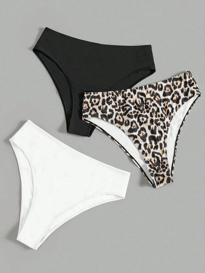 Swim Curve 2025 Plus Size Women 3pcs/Set Assorted Floral Print Swimwear Bottom