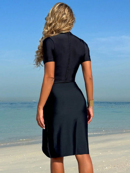 Swim Mulvari SS2025 Women Spring/Summer Beach Swimwear,TSolid Colour Women Bukini Swimsuit,Summer Outfit