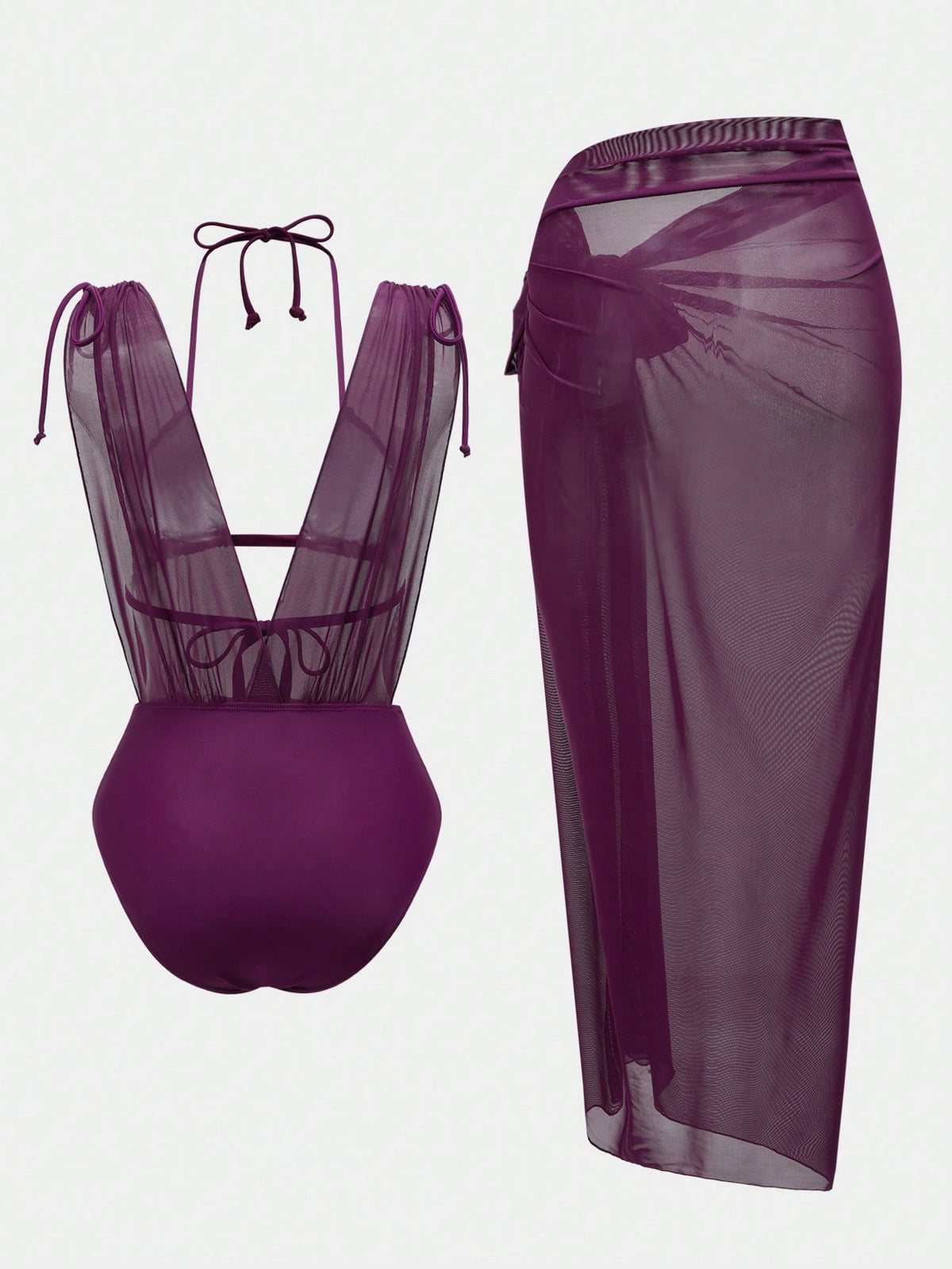 Swim Oasis 26SS Spring/Summer Solid Color Casual Vacation One-Piece Swimsuit For Women, With Cover Skirt