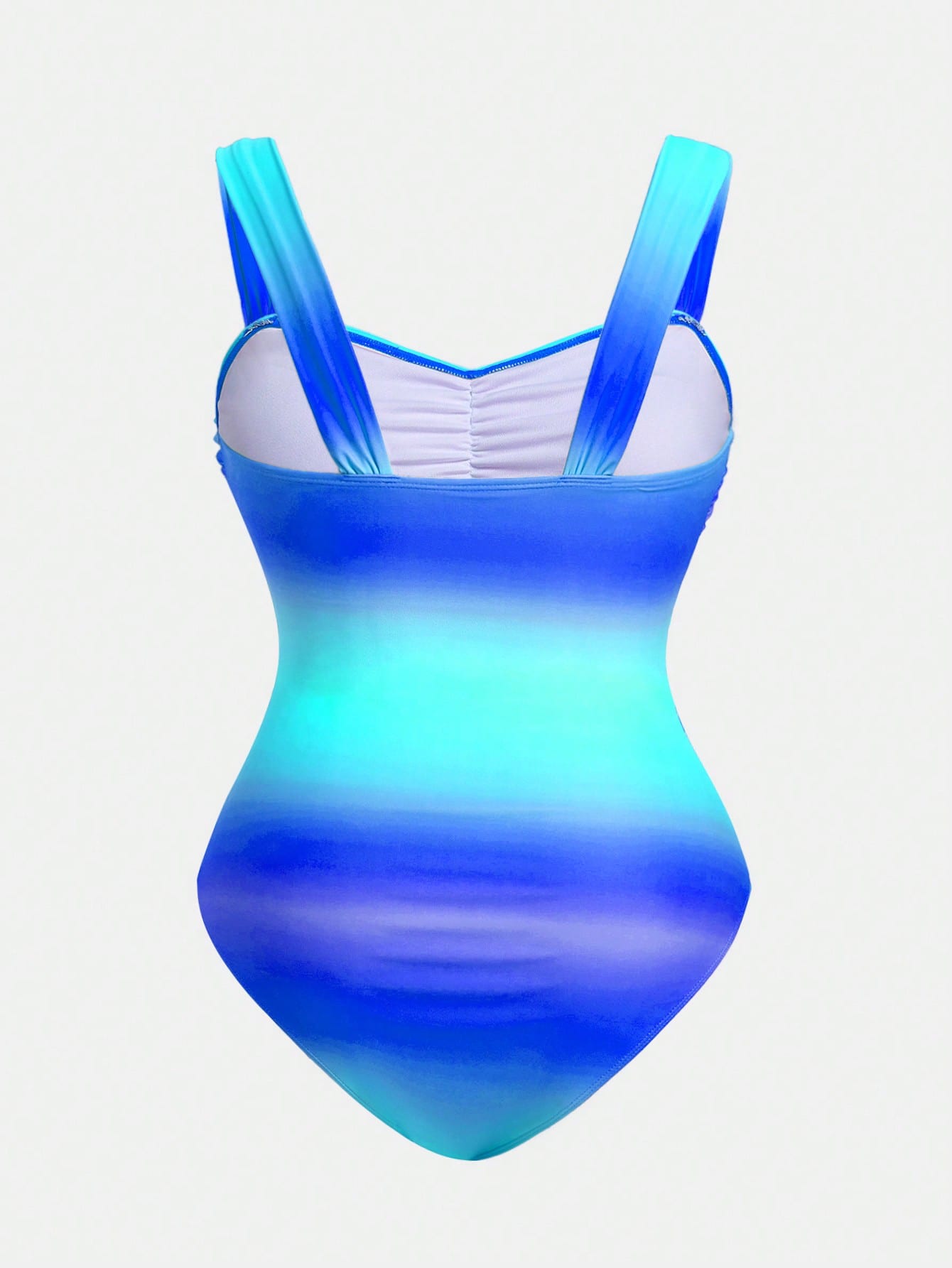 Swim Oasis Plus Size Women 2pcs Gradient Ruched One-Piece Swimsuit