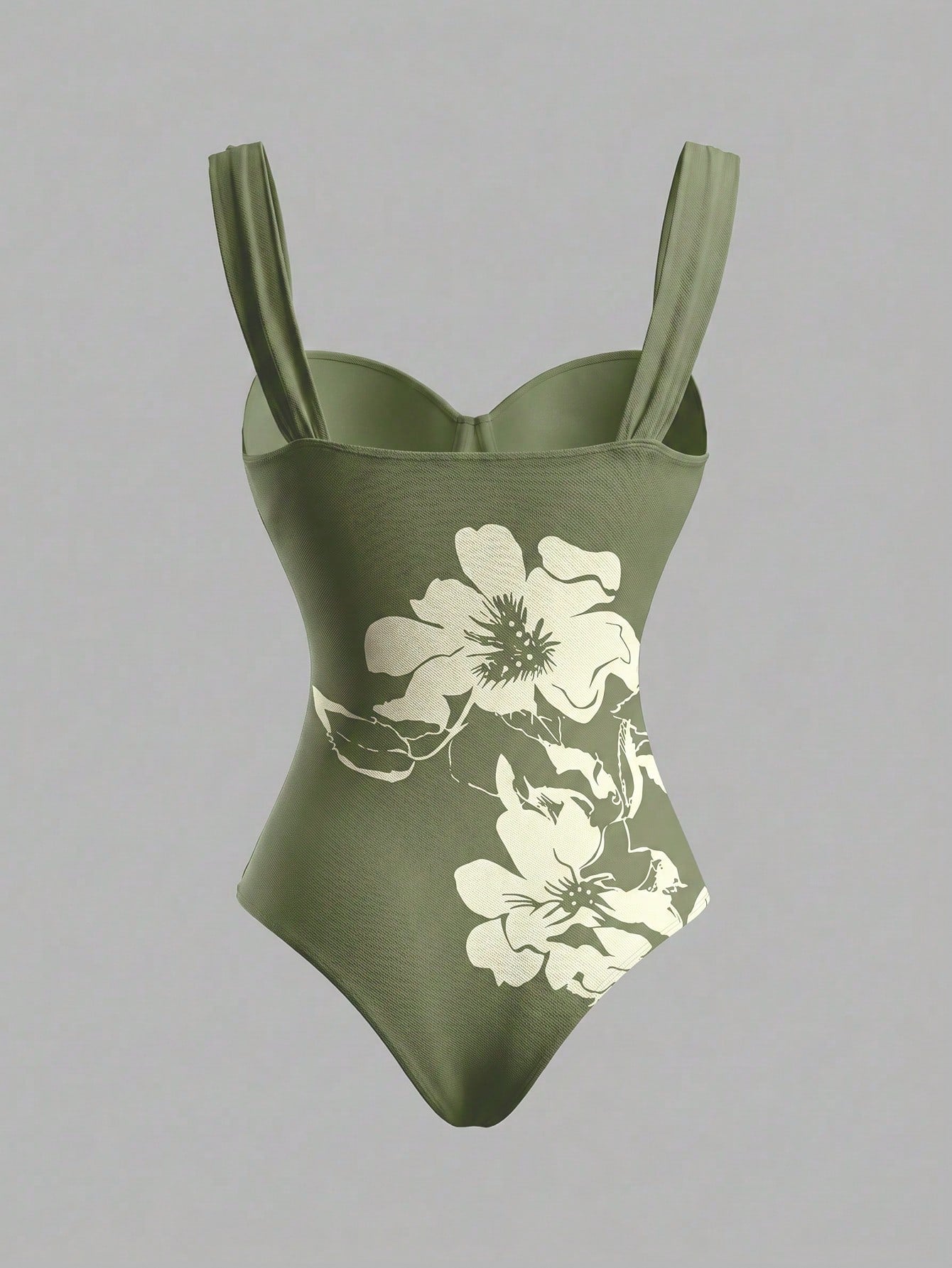 Swim Oasis Women's Floral Print One-Piece Swimsuit And Skirt, Suitable For Beach Vacation, Pool Party, Beach Party