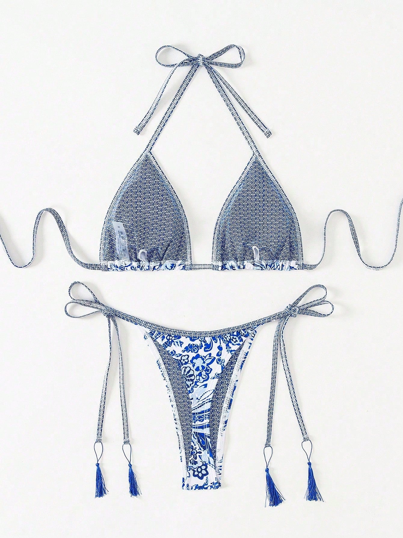 Swim Paisley Print Two-Piece Bikini Set,Summer Beach