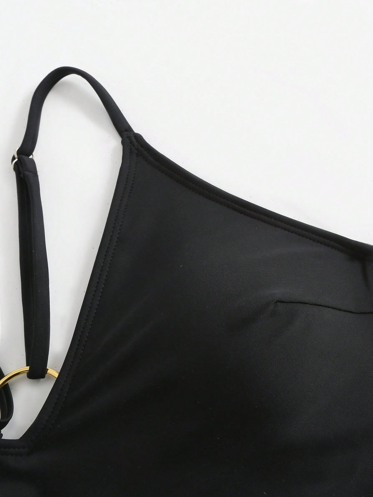 Swim SXY One-Piece Swimsuit, Deep V-Neck, Spaghetti Straps, Backless, Hollow-Out, Thong Bottom, Suitable For Beach & Summer
