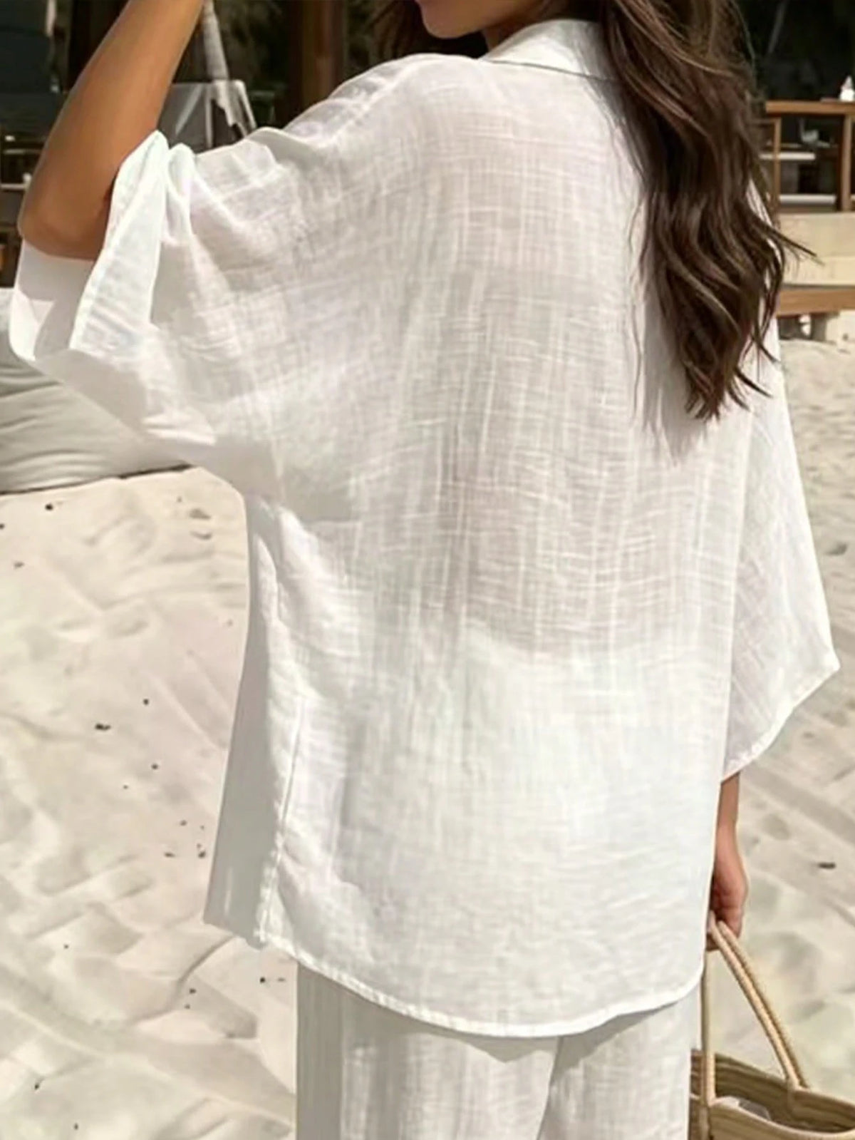 Swim Vcay 2026 New Solid Color Beach Cover-Up