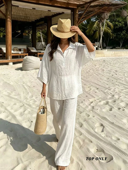 Swim Vcay 2026 New Solid Color Beach Cover-Up